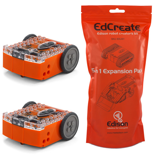 EdCreate Edison robot creator's kit with 2 Edison robots